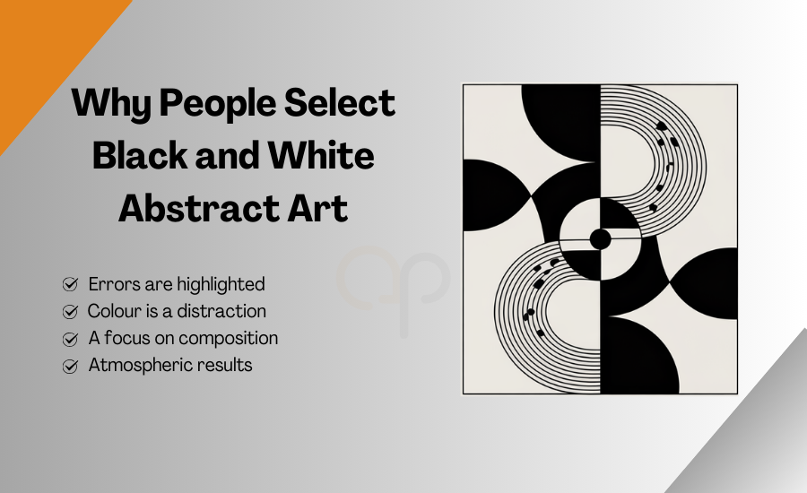 Why people select Black and White Abstract Art