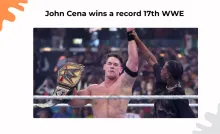 John Cena wins a record 17th WWE 